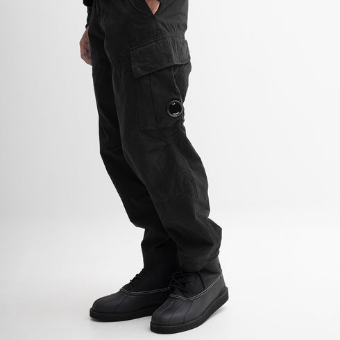 C.P. Company Microreps Cargo Pant Loose Fit Black 999 13CMPA135A-006134G Degli Uberti
